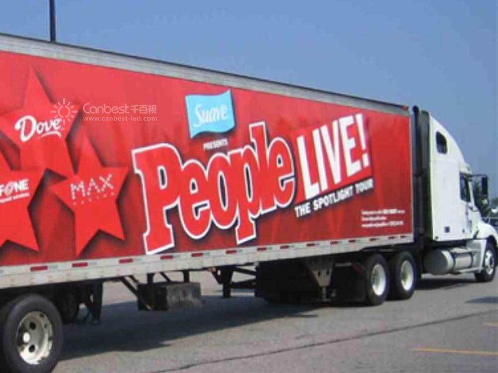 Outdoor p10 mobile advertising led screen /vehicle/van/trailer/ mounted truck led display