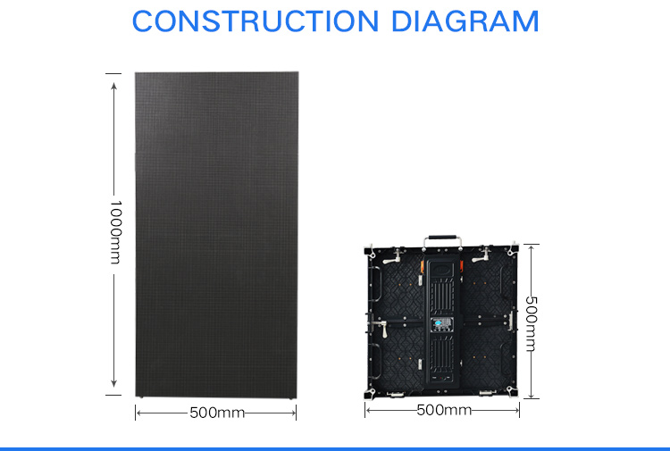 aluminum die casting p3 indoor rental led screen display
