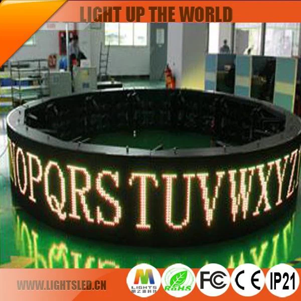 Factory Wholesale Price Curved Shaped P10 Indoor Soft Led Display Module Price