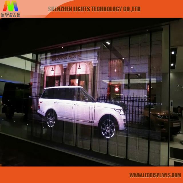 LED Curtain Transparent Glass LED Display P3.9