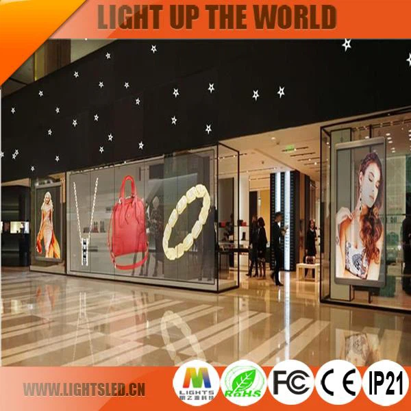 Most Popular P5 High Definition Indoor Glass LED Display