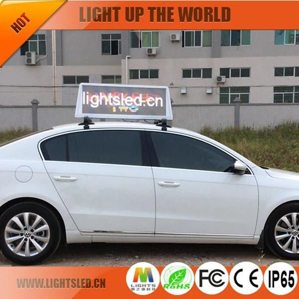 P5 Outdoor And Semi-outdoor Taxi Top Led Display For Disseminating With High Resolution