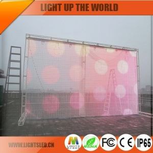 P8 Transparent Glass Led Display Screen Outdoor Electronic Window Curtain